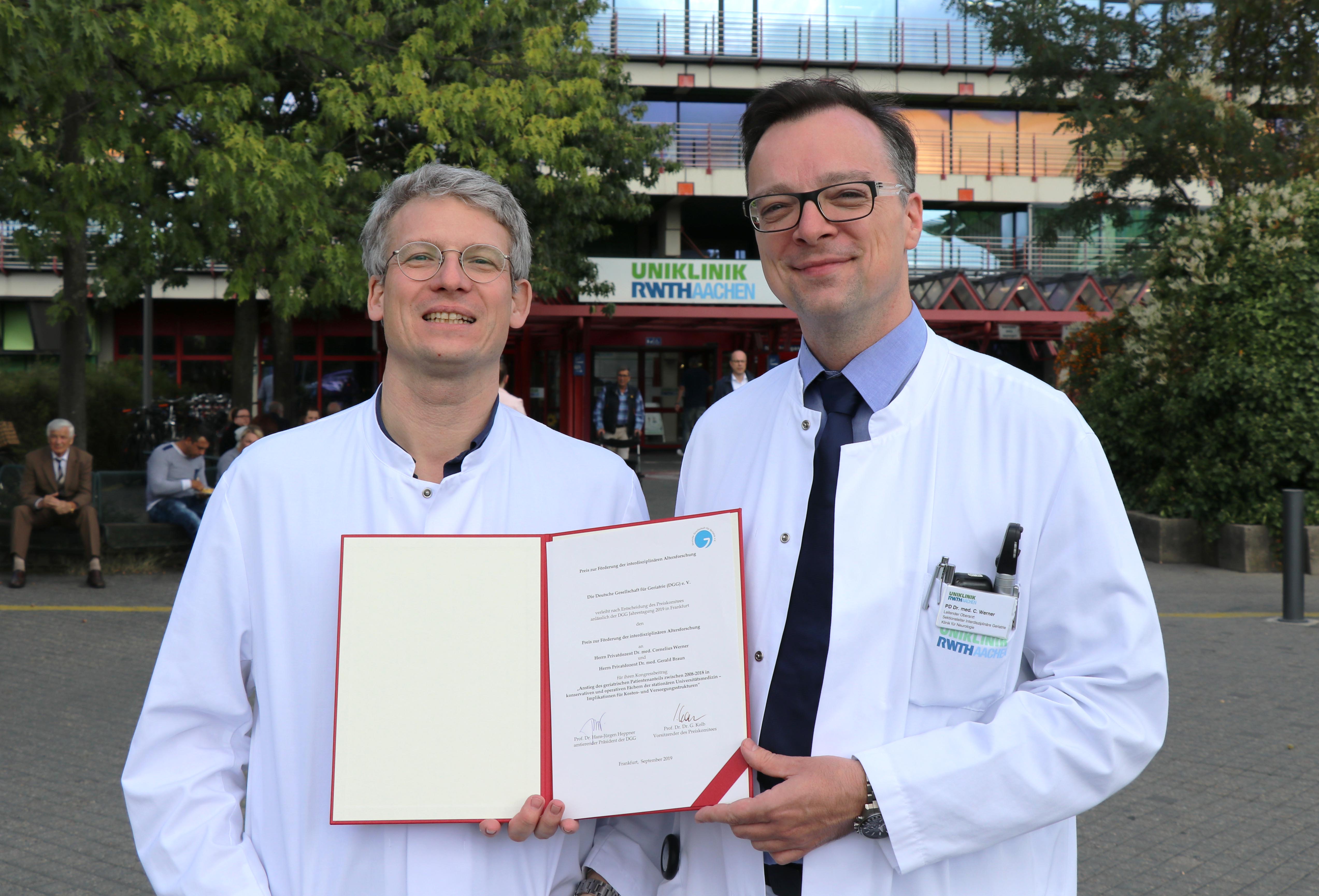 PD Dr. Gerald Braun und PD Dr. Cornelius Werner