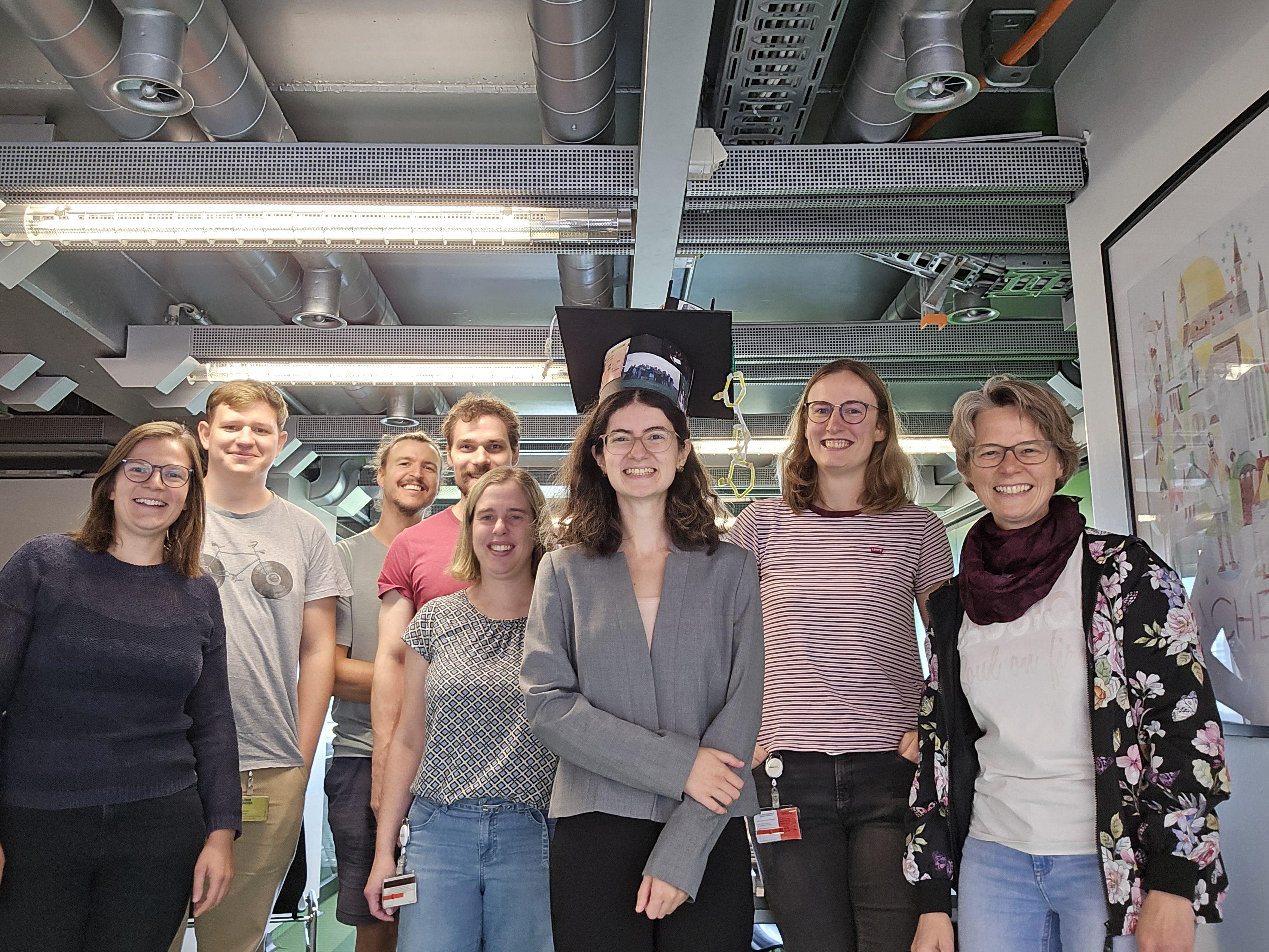 Team des Institut für Neurophysiologie mit Dr. Idil Toklucu