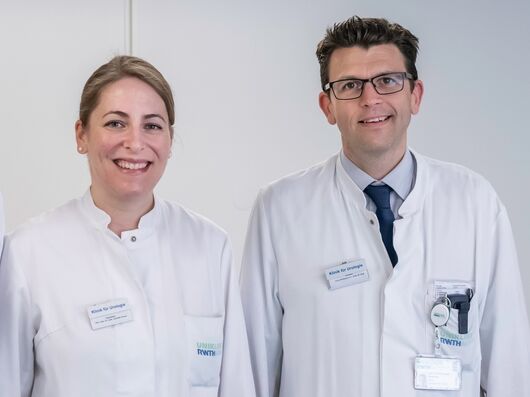 Klinikdirektor Univ.-Prof. Dr. med. Matthias Saar und Priv.-Doz. Dr. med. habil. Jennifer Kranz